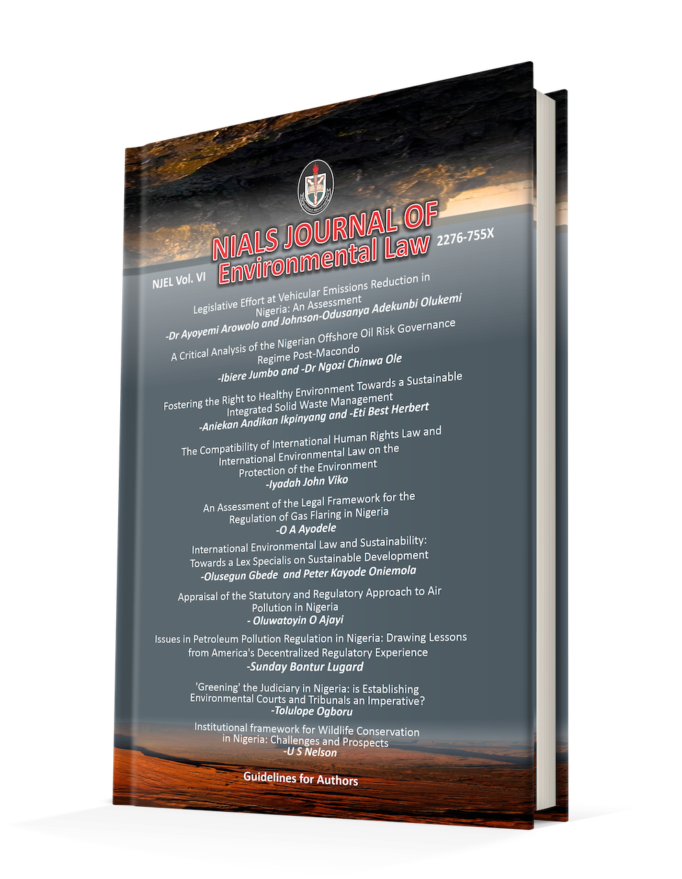 Nials Journal Of Environmental Law Volume Vi