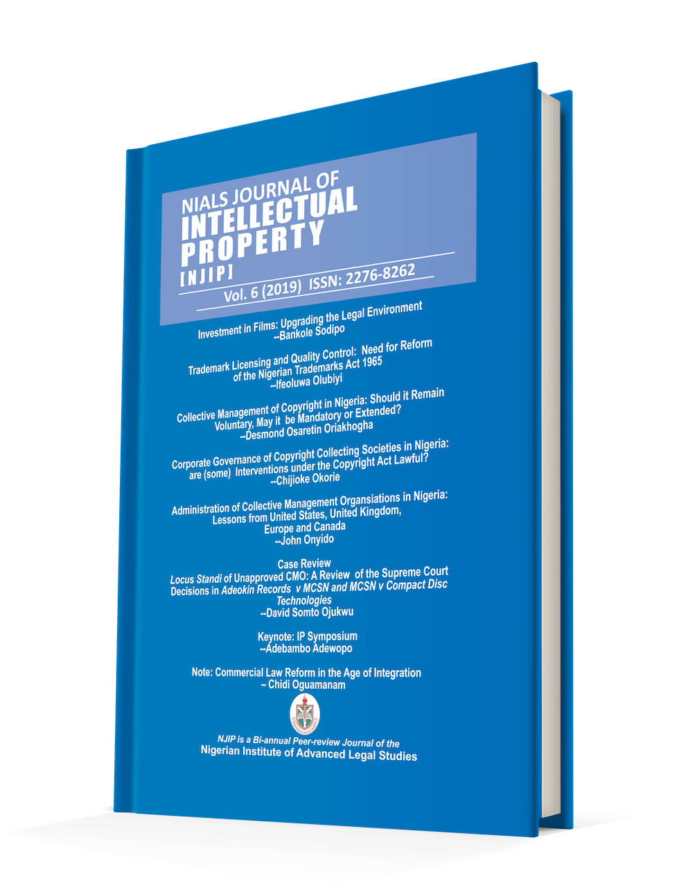 Nials Journal Of Intellectual Property [njip] Volume 6 (2019)